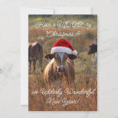 Flache Weihnachtskarte Feiertagskarte (Vorderseite)