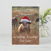 Flache Weihnachtskarte Feiertagskarte (Stehend Vorderseite)