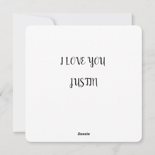 Flache Weihnachtskarte Feiertagskarte (Rückseite)