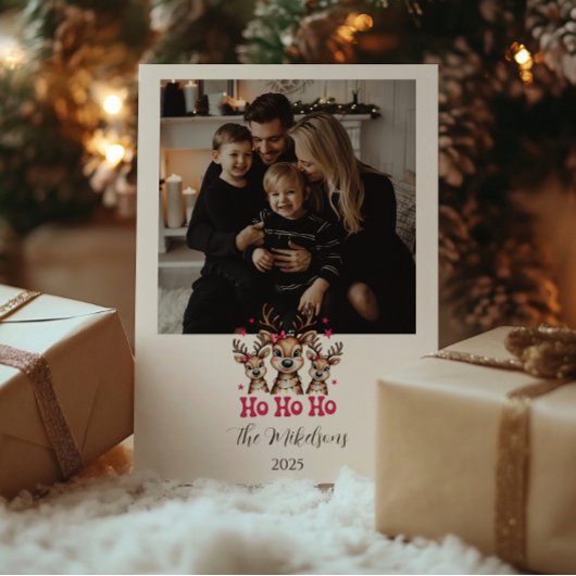 Flache Weihnachtskarte Feiertagskarte