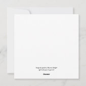 Flache Weihnachtskarte Feiertagskarte (Rückseite)