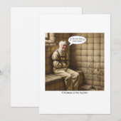 Flache Weihnachtskarte Feiertagskarte (Vorne/Hinten)