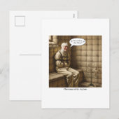 Flache Weihnachtskarte Feiertagspostkarte (Vorne/Hinten)