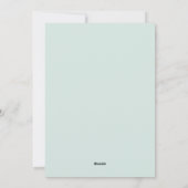 Flache Weihnachtskarte im skandinavischen Volkskun Feiertagskarte (Rückseite)