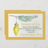 Flache Weihnachtskarte - Personalisieren - Jahresz Feiertagskarte (Vorne/Hinten)