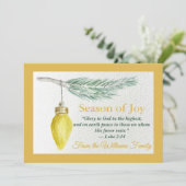 Flache Weihnachtskarte - Personalisieren - Jahresz Feiertagskarte (Stehend Vorderseite)