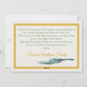 Flache Weihnachtskarte - Personalisieren - Jahresz Feiertagskarte (Rückseite)