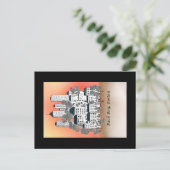 Flache Weihnachtskarte Postkarte (Stehend Vorderseite)
