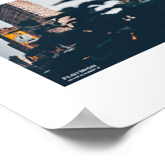 Flacheisen - Druck Poster (Ecke)