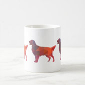 Flächenbeschichteter Retriever Geometrische Silhou Kaffeetasse (Mittel)