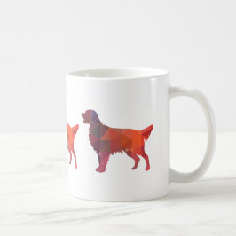 Flächenbeschichteter Retriever Geometrische Silhou Kaffeetasse