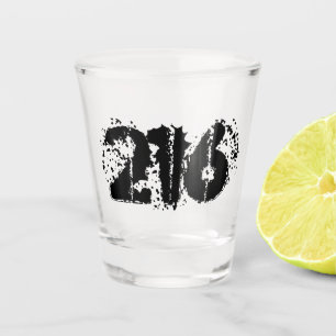 Flächencode 216 (Cleveland) Shot Glass Schnapsglas