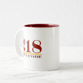 Flächencode 218 zweifarbige tasse (Vorderseite Links)