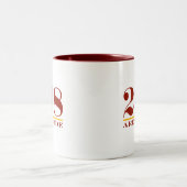 Flächencode 218 zweifarbige tasse (Mittel)