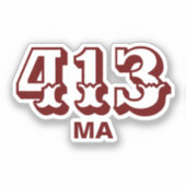 Flächencode 413 aufkleber (Vorderseite)