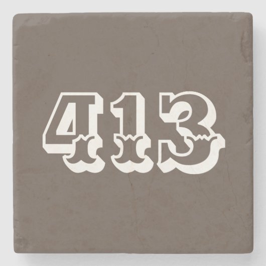 Flächencode 413 steinuntersetzer (Vorderseite)