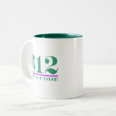 Flächencode 612 zweifarbige tasse (Vorderseite Links)