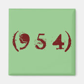 Flächencode 954 magnet (Vorne)