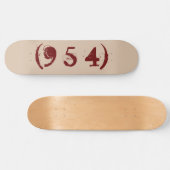 Flächencode 954 skateboard (Horizontal)