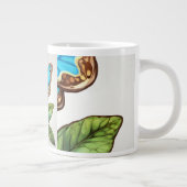 Flachende Kunst: Wasserfarbenschmetterling Jumbo-Tasse (Rechts)