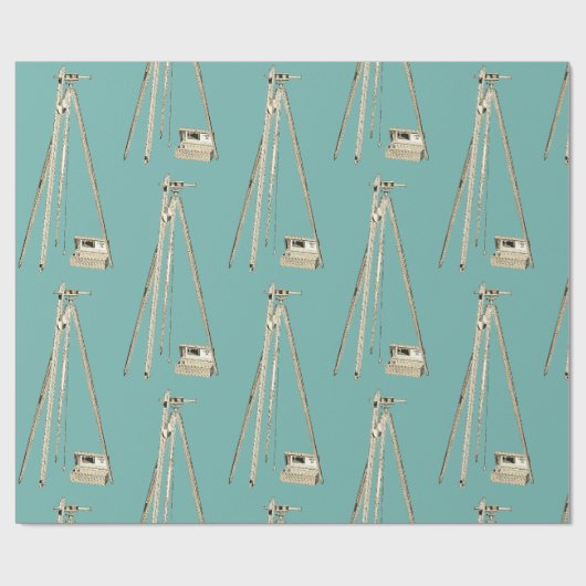 Flächenüberwachung Vintager Werkzeuge - Umschlag P Geschenkpapier (Flach)