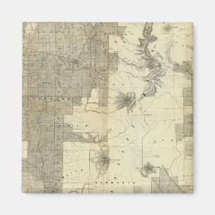 Flächenzahlung für Washington und Oregon Magnet