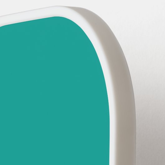 Flacher Aquamariner Hintergrund - Zurück-zur-Schul Pickleball Schläger (Linke Seite)