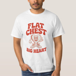 Flacher Brustkorb Cute Lustiges T-Shirt Geschenk F