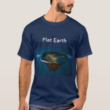 Flacher Erdblau T - Shirt