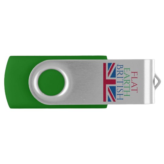 Flacher Erdbriten Zip Antrieb Usb Stick Zazzle De