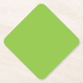 Flacher Limettgrüner Hintergrund – Schultextur Untersetzer (Vorderseite)