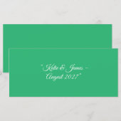 Flacher Mintgrüner Hintergrund – Hochzeitsdesign (Vorne/Hinten)