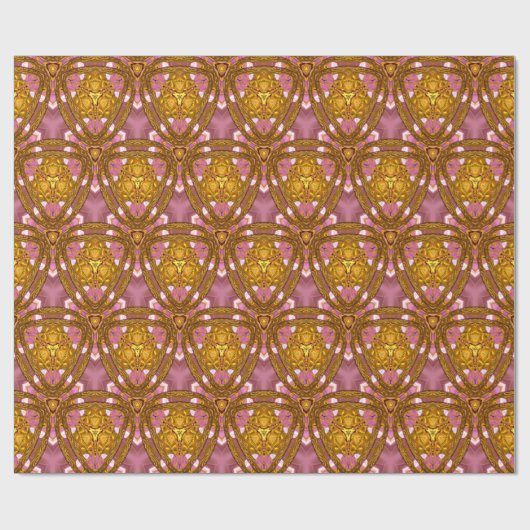 Flacher Nebenfluss hinter Zeit-Muster-Chic Geschenkpapier (Flach)