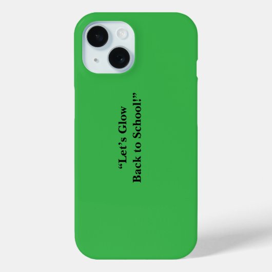 Flacher Neon-Grüner Hintergrund – Schultextur Case-Mate iPhone Hülle (Rückseite)