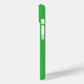 Flacher Neon-Grüner Hintergrund – Schultextur Case-Mate iPhone Hülle (Rückseite / Links)