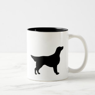 Flacher überzogener Retriever-Gang Zweifarbige Tasse