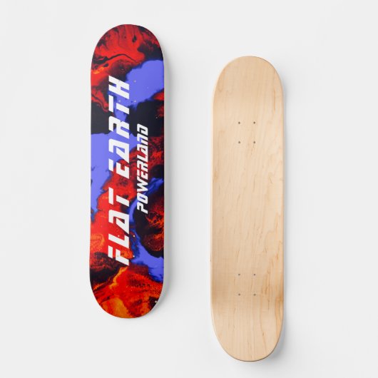 FLACHEREARTH POWERLAND SKATE DECK SKATEBOARD (Vorderseite)