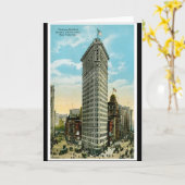 Flaches Eisen-Gebäude. Broadway und fünfte Allee. Karte (Gelbe Blume)