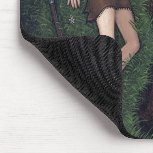 "Flaches ernstes" Mousepad (Ecke)