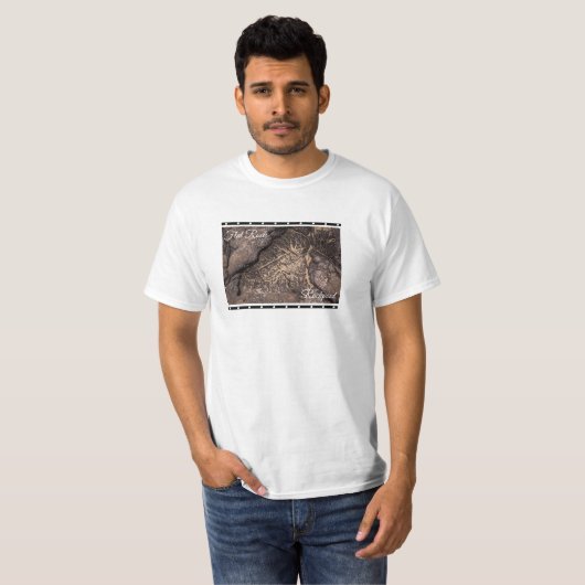 Flaches Felsen Rockpool T-Shirt (Vorne ganz)