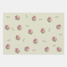 Flaches Geschenkpapier, 3er‑Set Geschenkpapier Set