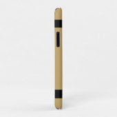 Flaches Gold und Schwarz Case-Mate iPhone Hülle (Hinten/Rechts)
