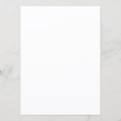 Flaches Menü Menükarte (Rückseite)