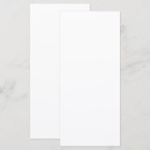 Flaches Menü Menükarte (Vorne/Hinten)