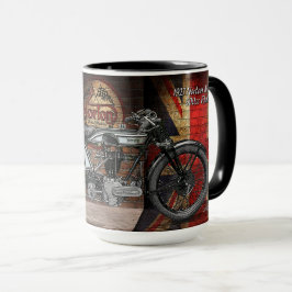 Flaches Motorrad 1927 des Norton Modell-18 Tasse