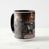 Flaches Motorrad 1927 des Norton Modell-18 Tasse (Vorderseite Links)