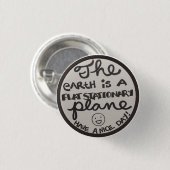 Flaches stationäres Flugzeug-Abzeichen Button (Vorne & Hinten)