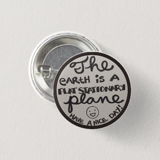 Flaches stationäres Flugzeug-Abzeichen Button (Vorne & Hinten)