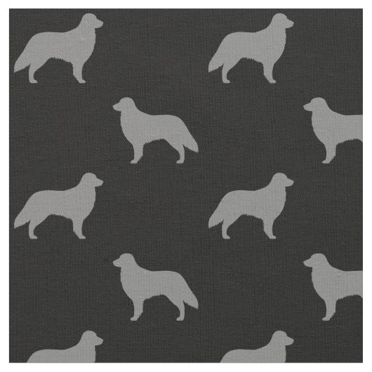 Flaches überzogenes Retriever-Silhouette-Muster Stoff (Nahaufnahme)