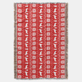 Flaches überzogenes Retriever-Weihnachtsmuster-Rot Decke (Vorderseite Vertikal)